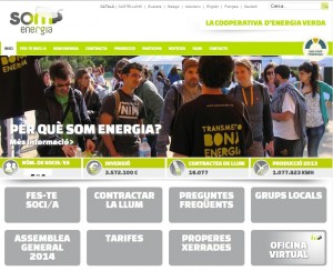 Antigua web de Som Energia
