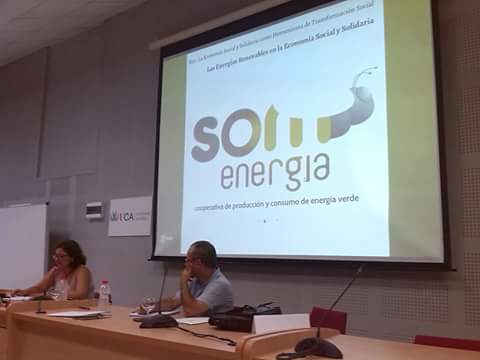 Irene Machuca en el curso "Transición energética de Cádiz" julio 2016